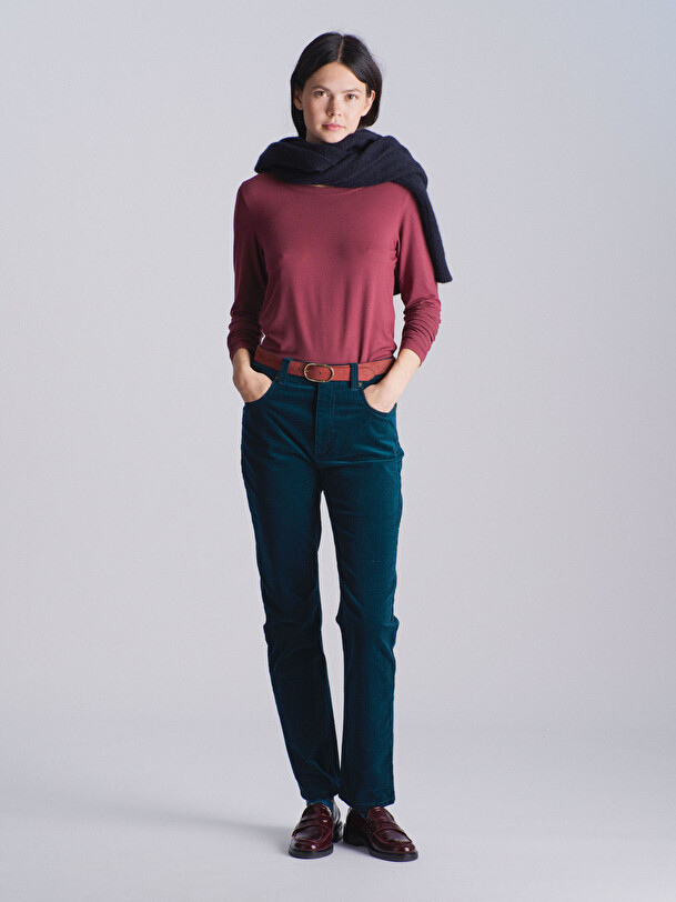 PANTALON FILIBERT  Bleu petrole , Pr&ecirc;t-&agrave;-porter Bensimon