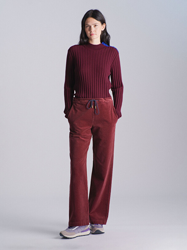 PANTALON KYBELE  Aubergine , Pr&ecirc;t-&agrave;-porter Bensimon