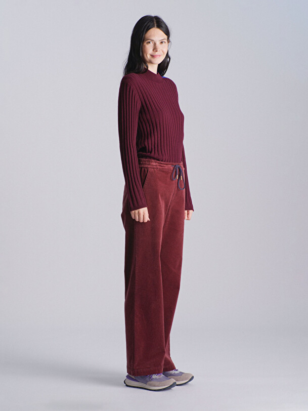 PANTALON KYBELE  Aubergine , Pr&ecirc;t-&agrave;-porter Bensimon
