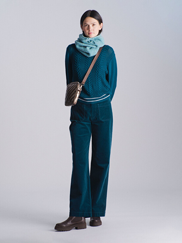 PANTALON BLULON  Bleu petrole , Pr&ecirc;t-&agrave;-porter Bensimon