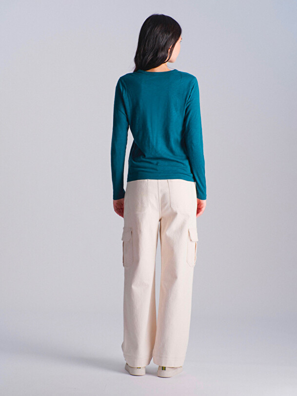 TEE SHIRT ALEXANDRA  Bleu petrole , Pr&ecirc;t-&agrave;-porter Bensimon