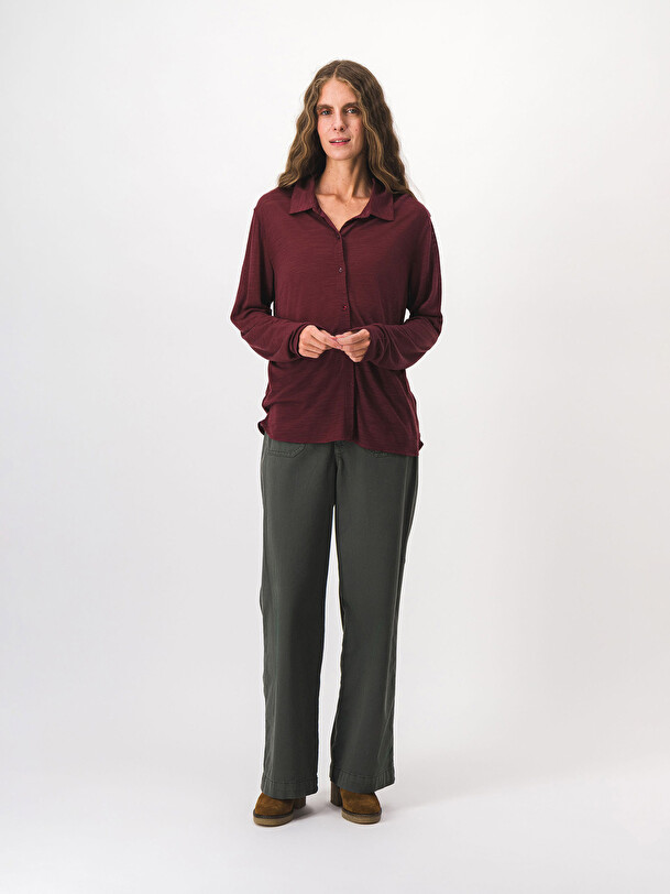 CHEMISE CYLENA  Aubergine , Pr&ecirc;t-&agrave;-porter Bensimon