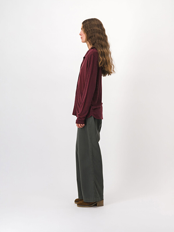 CHEMISE CYLENA  Aubergine , Pr&ecirc;t-&agrave;-porter Bensimon