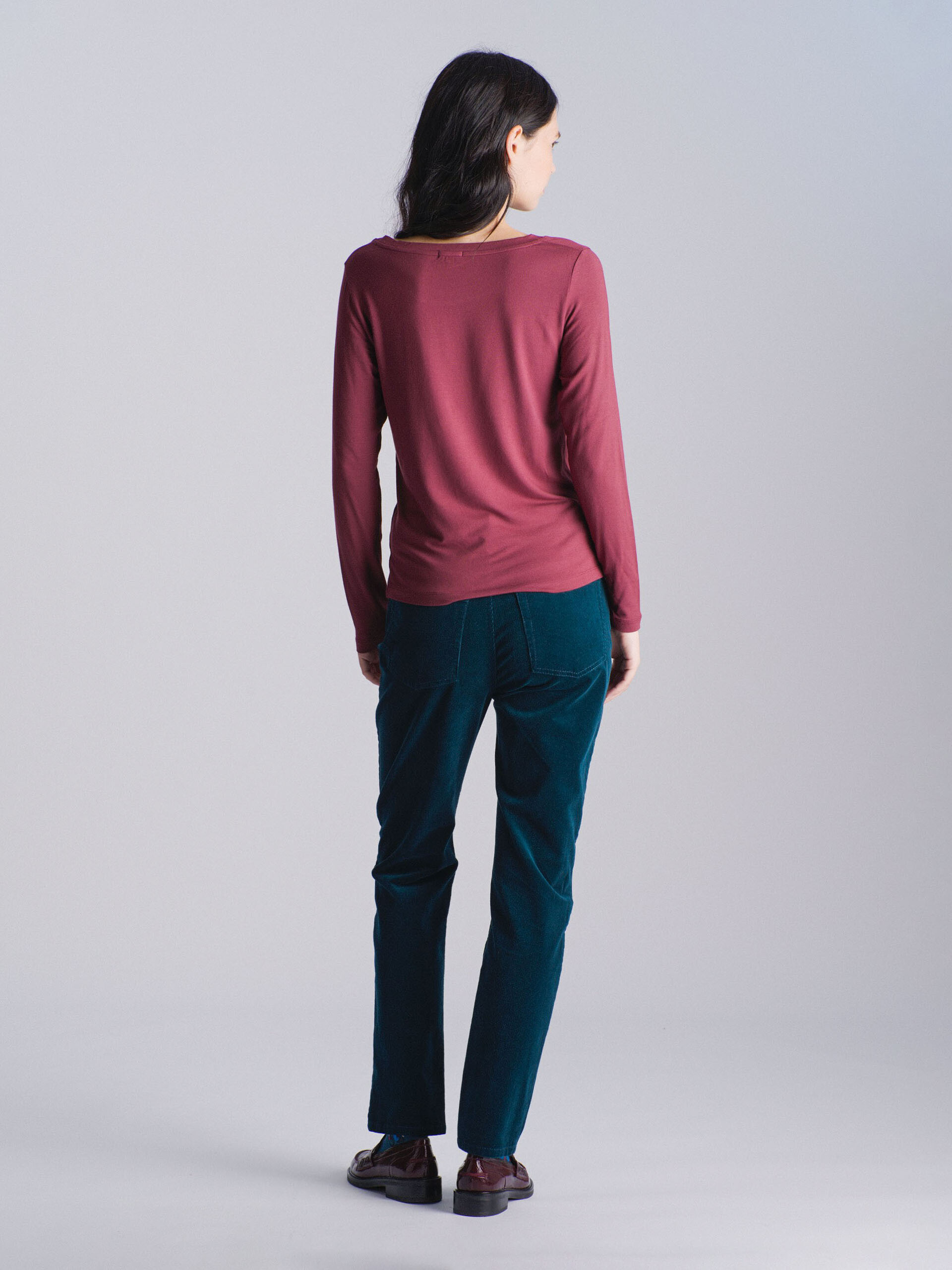 TEE SHIRT MYRIS  Aubergine , Pr&ecirc;t-&agrave;-porter Bensimon