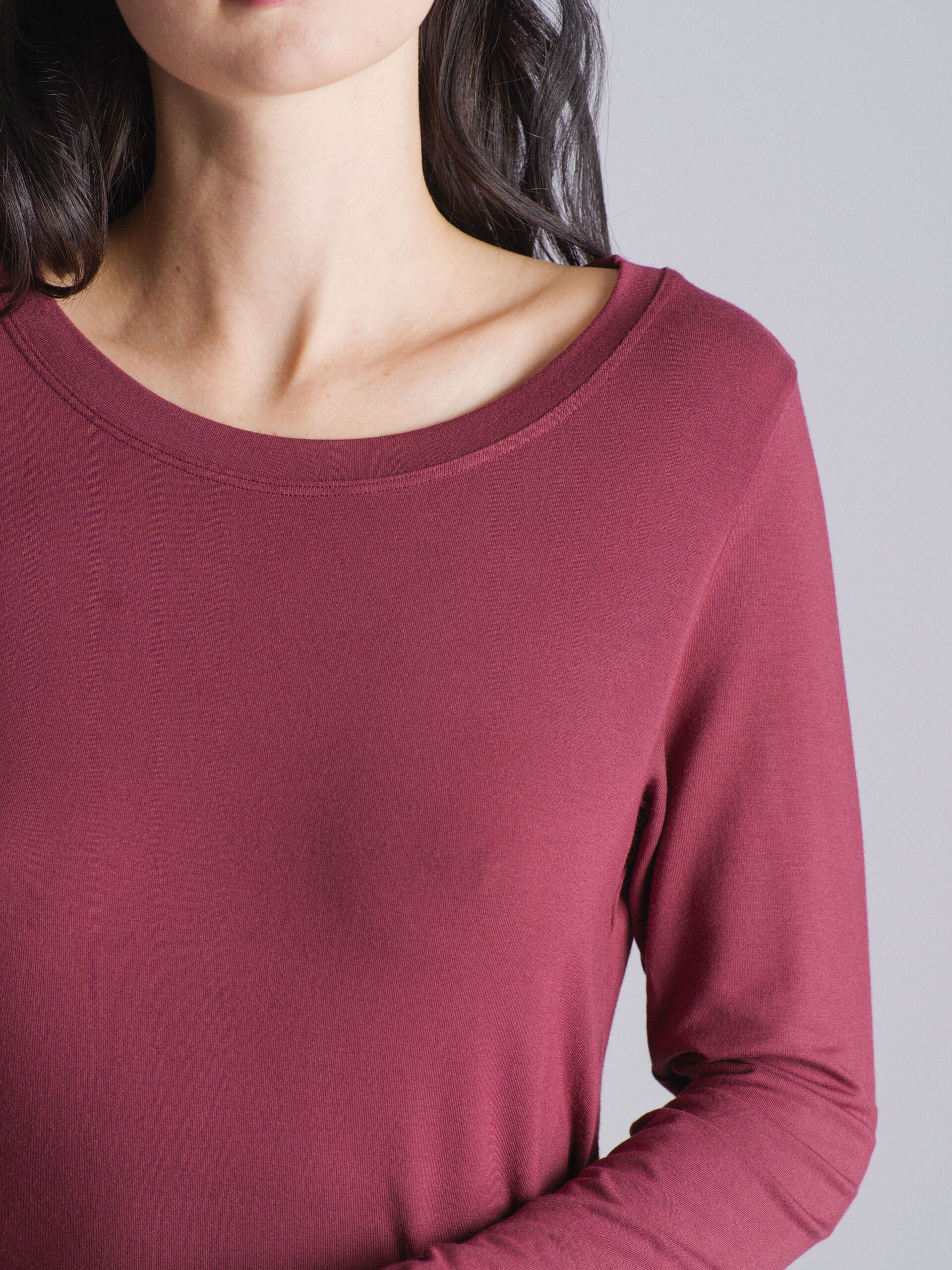 TEE SHIRT MYRIS  Aubergine , Pr&ecirc;t-&agrave;-porter Bensimon