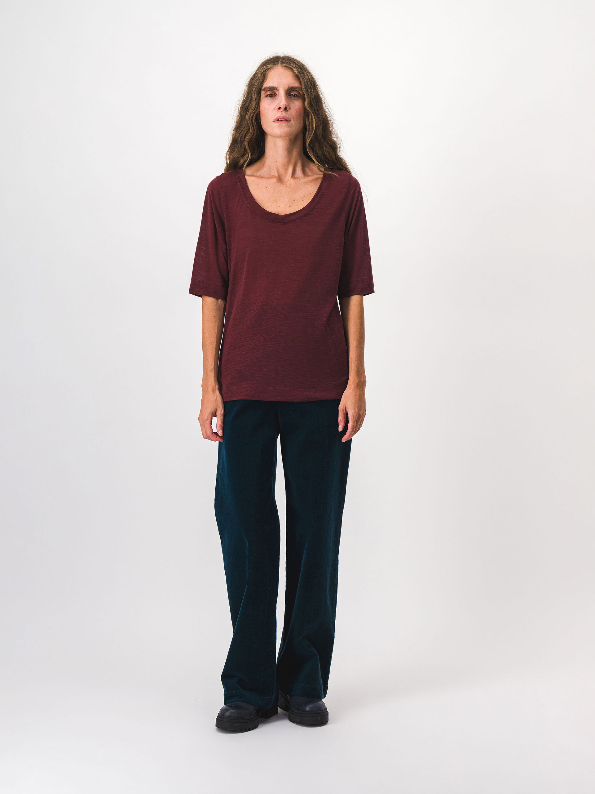 TEE SHIRT MALORY  Aubergine , Pr&ecirc;t-&agrave;-porter Bensimon