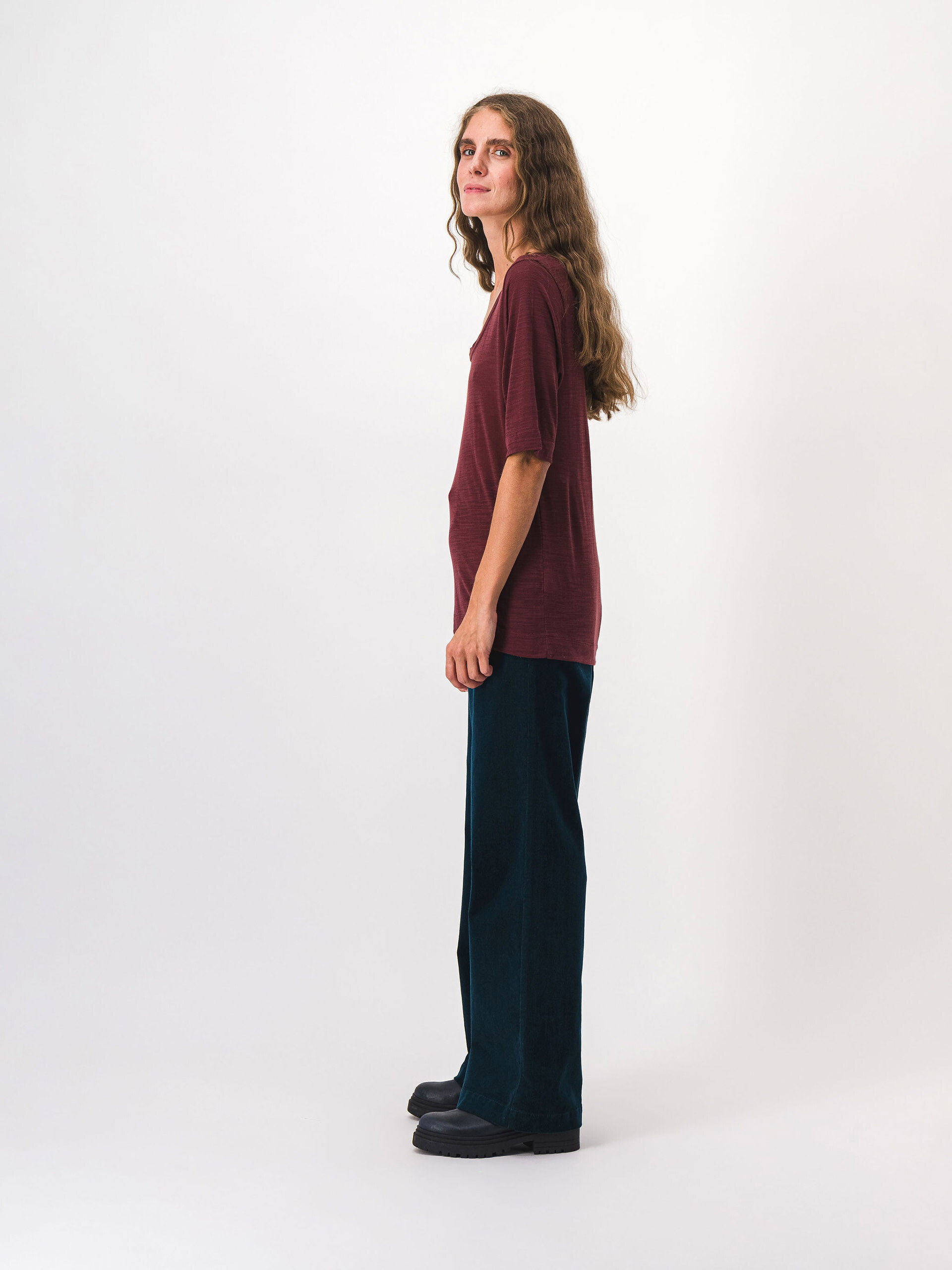 TEE SHIRT MALORY  Aubergine , Pr&ecirc;t-&agrave;-porter Bensimon