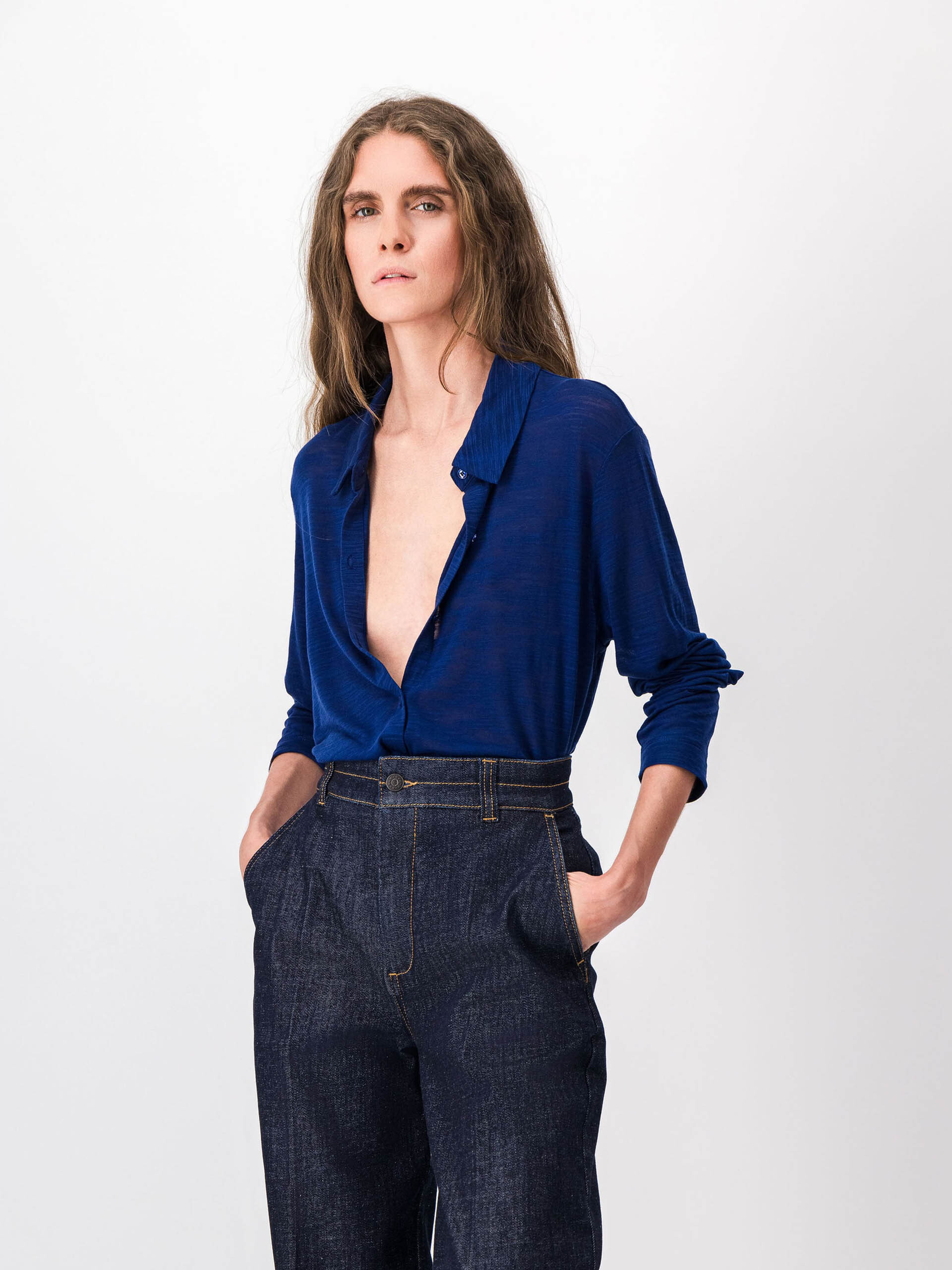 CHEMISE CYLENA  Encre , Pr&ecirc;t-&agrave;-porter Bensimon