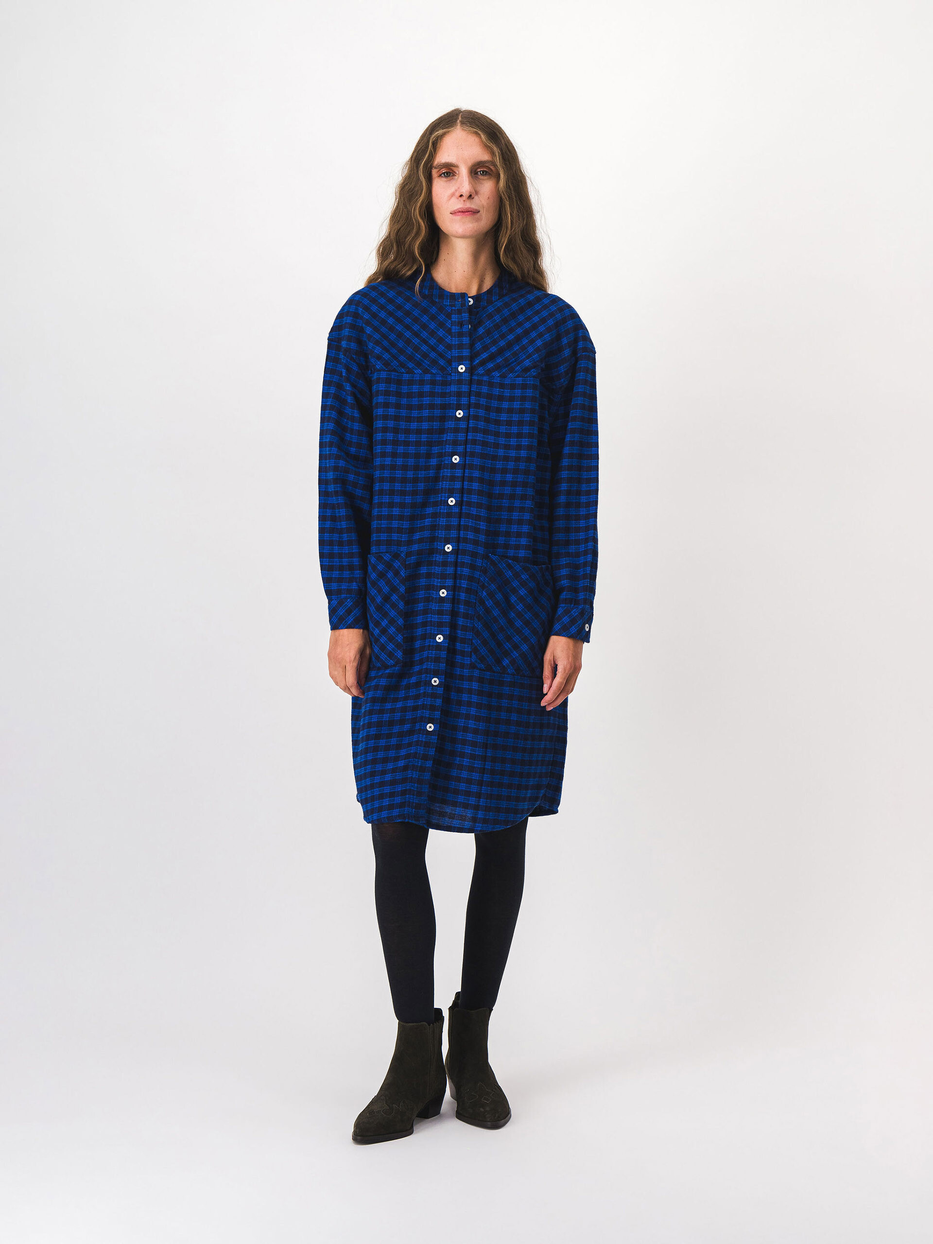 ROBE MARTHE ML  Carreaux , Pr&ecirc;t-&agrave;-porter Bensimon