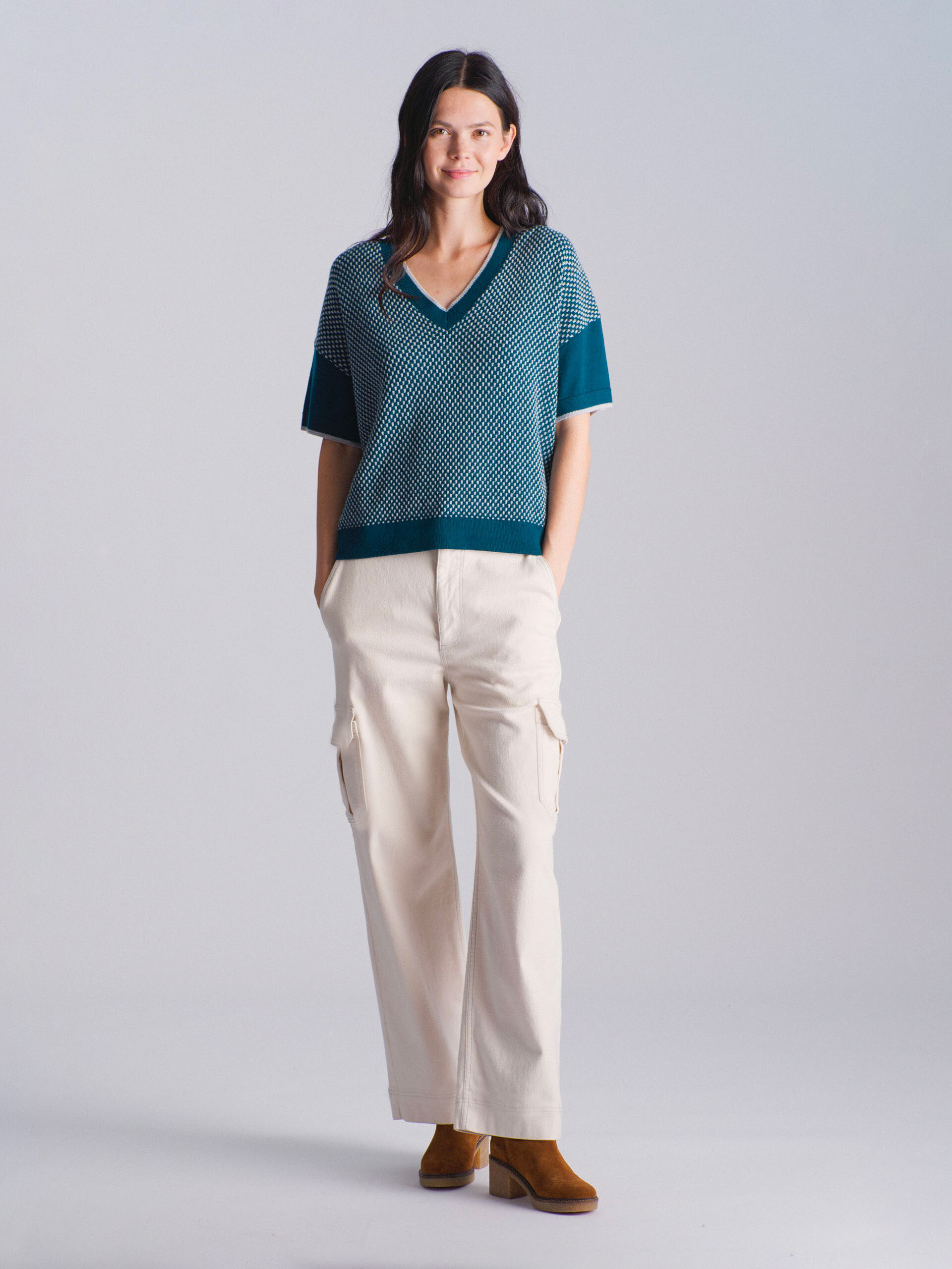 PULL LOLITA  Algue , Pr&ecirc;t-&agrave;-porter Bensimon