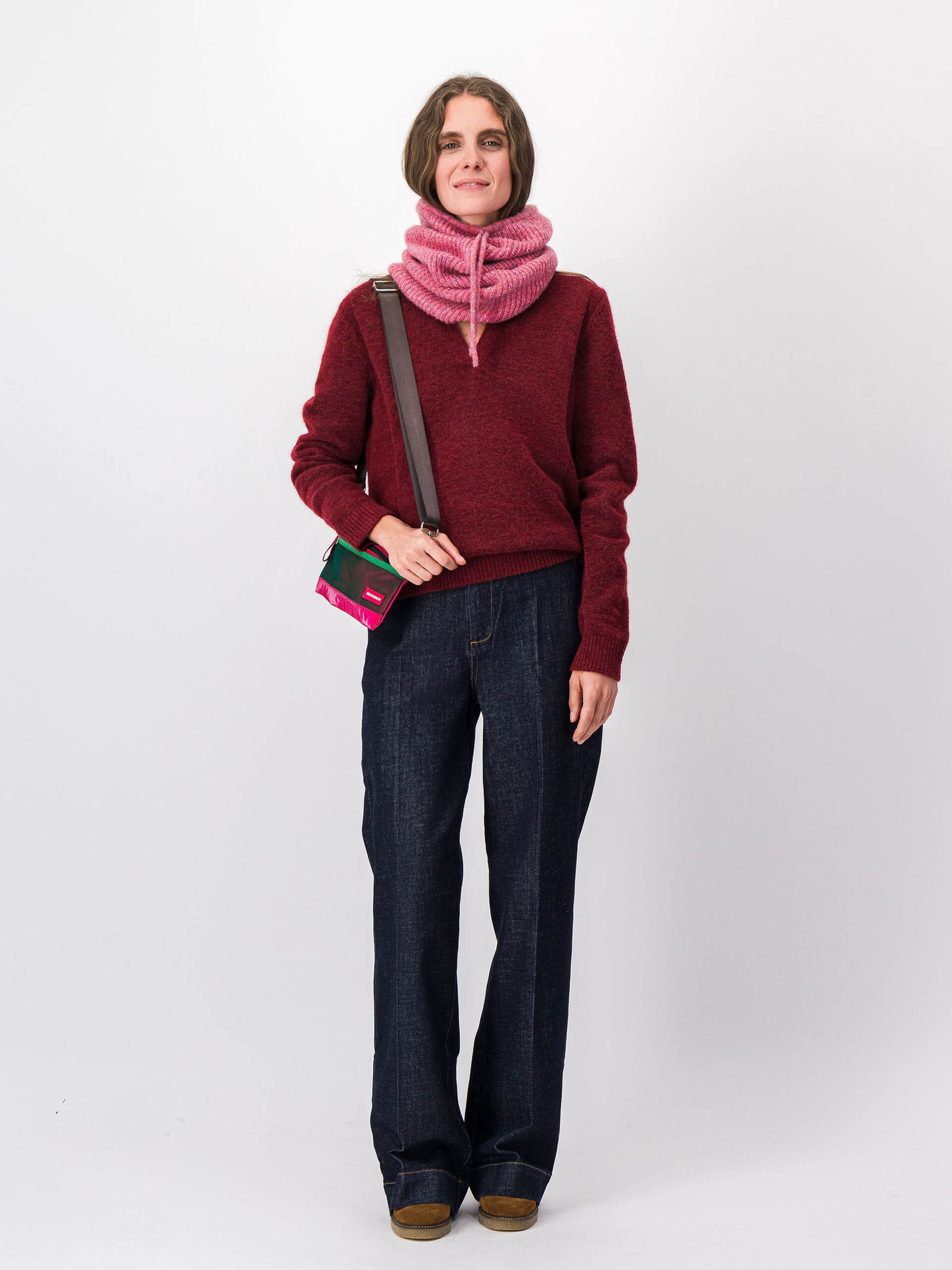 PULL MARCEAU  Brique , Pr&ecirc;t-&agrave;-porter Bensimon