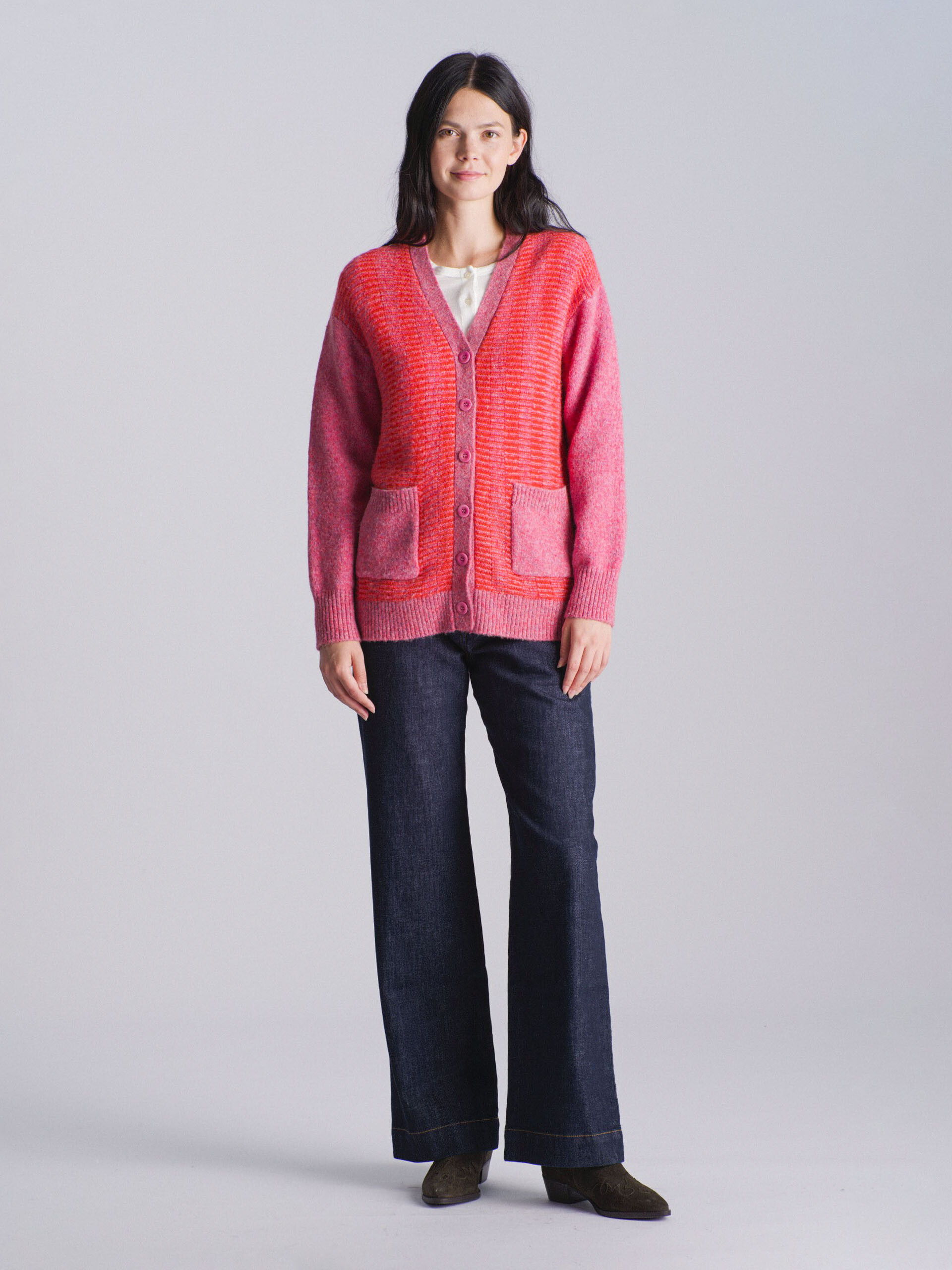 GILET KURTO  Framboise , Pr&ecirc;t-&agrave;-porter Bensimon