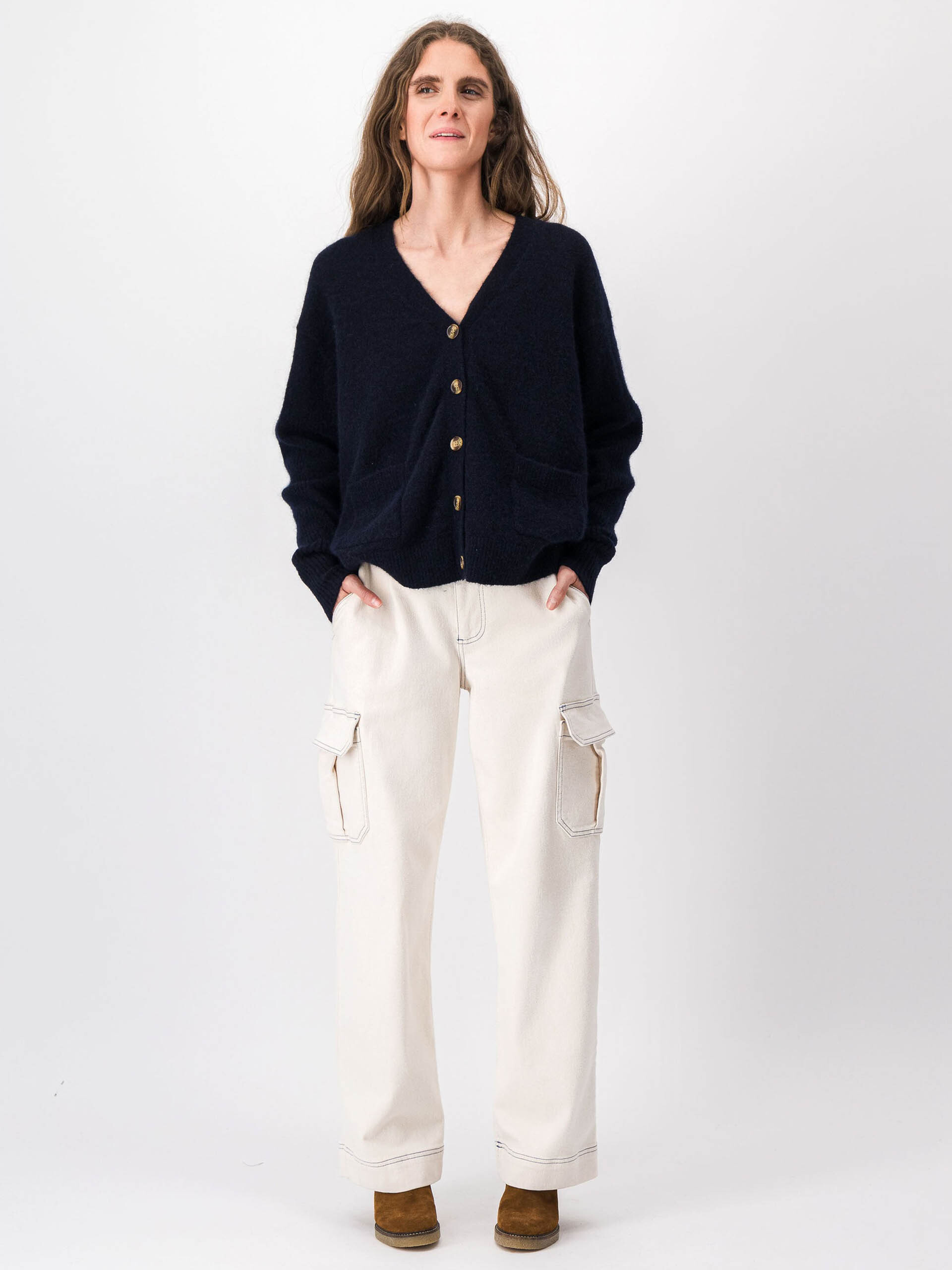 GILET KURT  Marine , Pr&ecirc;t-&agrave;-porter Bensimon