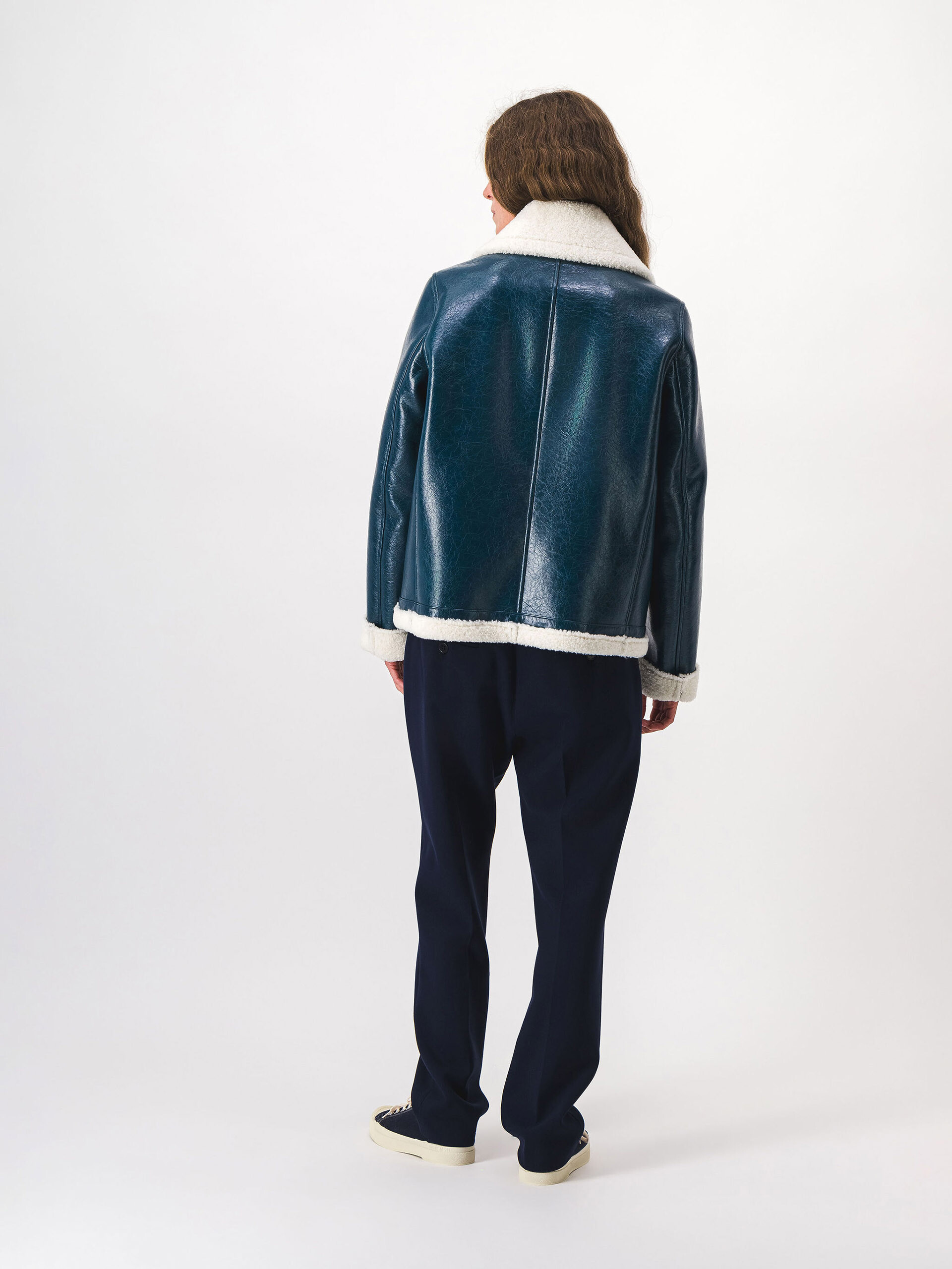BLOUSON KRISTOFER  Bleu petrole , Pr&ecirc;t-&agrave;-porter Bensimon