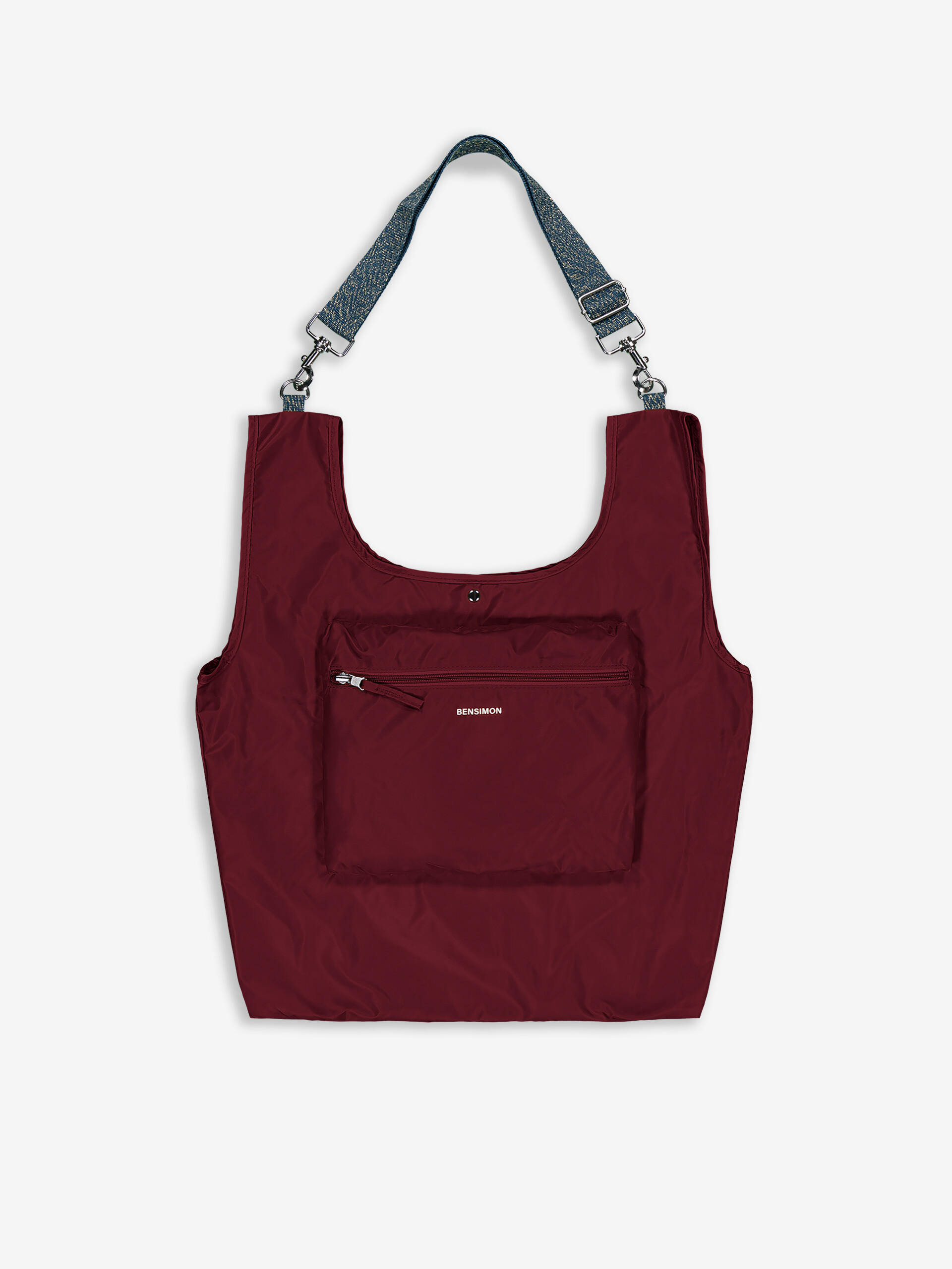 SHOPPING BAG  Prune , Sacs & Bagages Bensimon