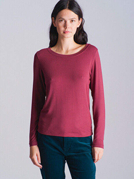 TEE SHIRT MYRIS  Aubergine , Prêt-à-porter Bensimon