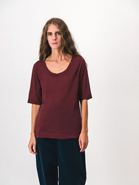 TEE SHIRT MALORY  Aubergine , Prêt-à-porter Bensimon