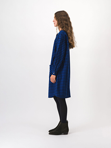 ROBE MARTHE ML  Carreaux , Prêt-à-porter Bensimon