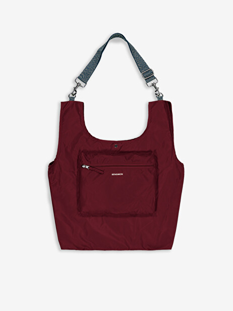 SHOPPING BAG  Prune , Sacs & Bagages Bensimon