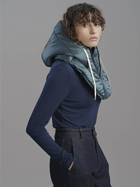 CAPUCHE MADIE  Bleu canard , Prêt-à-porter Bensimon