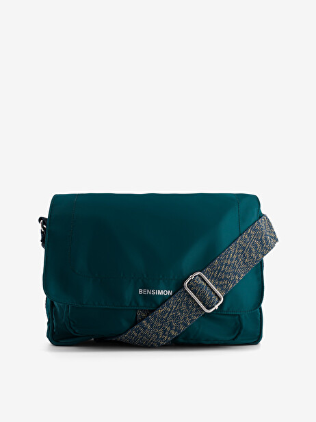 BESACE  Bleu canard , Sacs & Bagages Bensimon