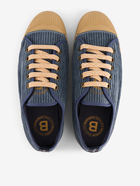 ROMY FEMME VELOURS CORDUROY  Encre , Tennis & Chaussures Bensimon