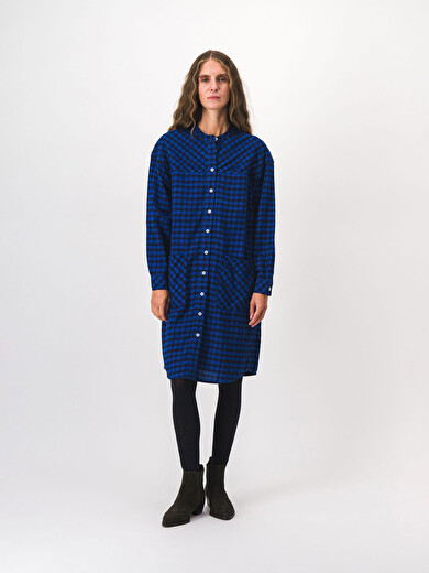 ROBE MARTHE ML  Carreaux , Prêt-à-porter Bensimon