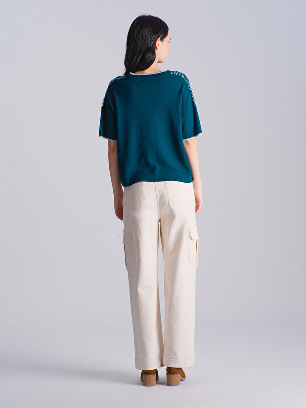 PULL LOLITA  Algue , Pr&ecirc;t-&agrave;-porter Bensimon