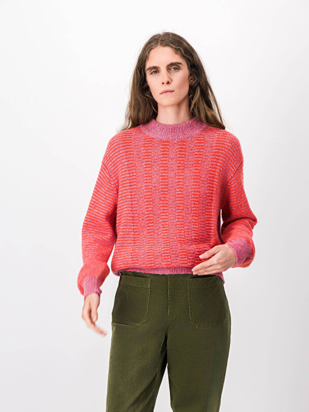PULL GERMAIN  Framboise , Pr&ecirc;t-&agrave;-porter Bensimon