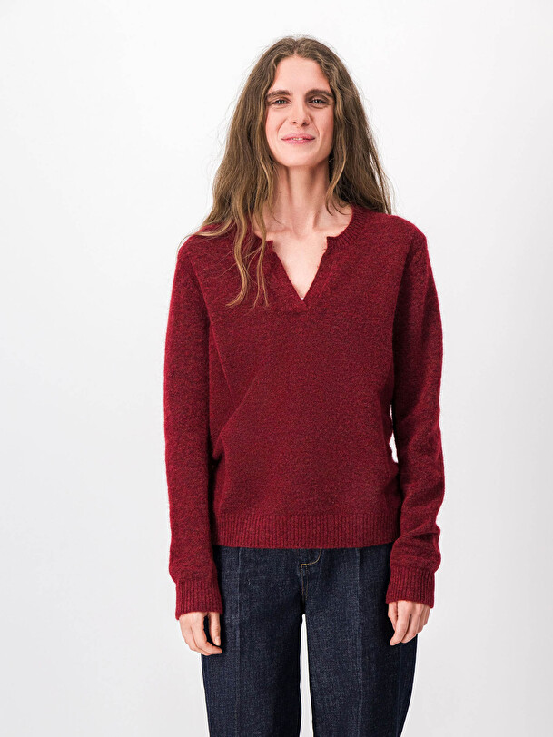 PULL MARCEAU  Brique , Pr&ecirc;t-&agrave;-porter Bensimon