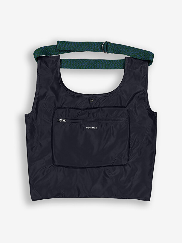 SHOPPING BAG  Bleu nuit , Sacs & Bagages Bensimon
