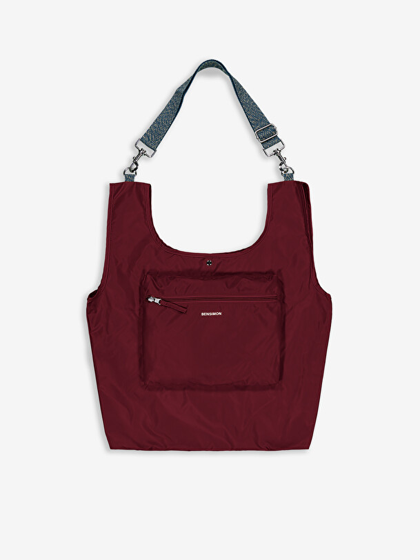SHOPPING BAG  Prune , Sacs & Bagages Bensimon