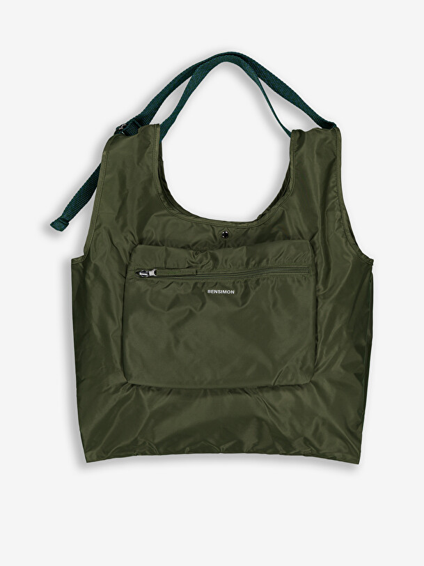 SHOPPING BAG  Militaire , Sacs & Bagages Bensimon