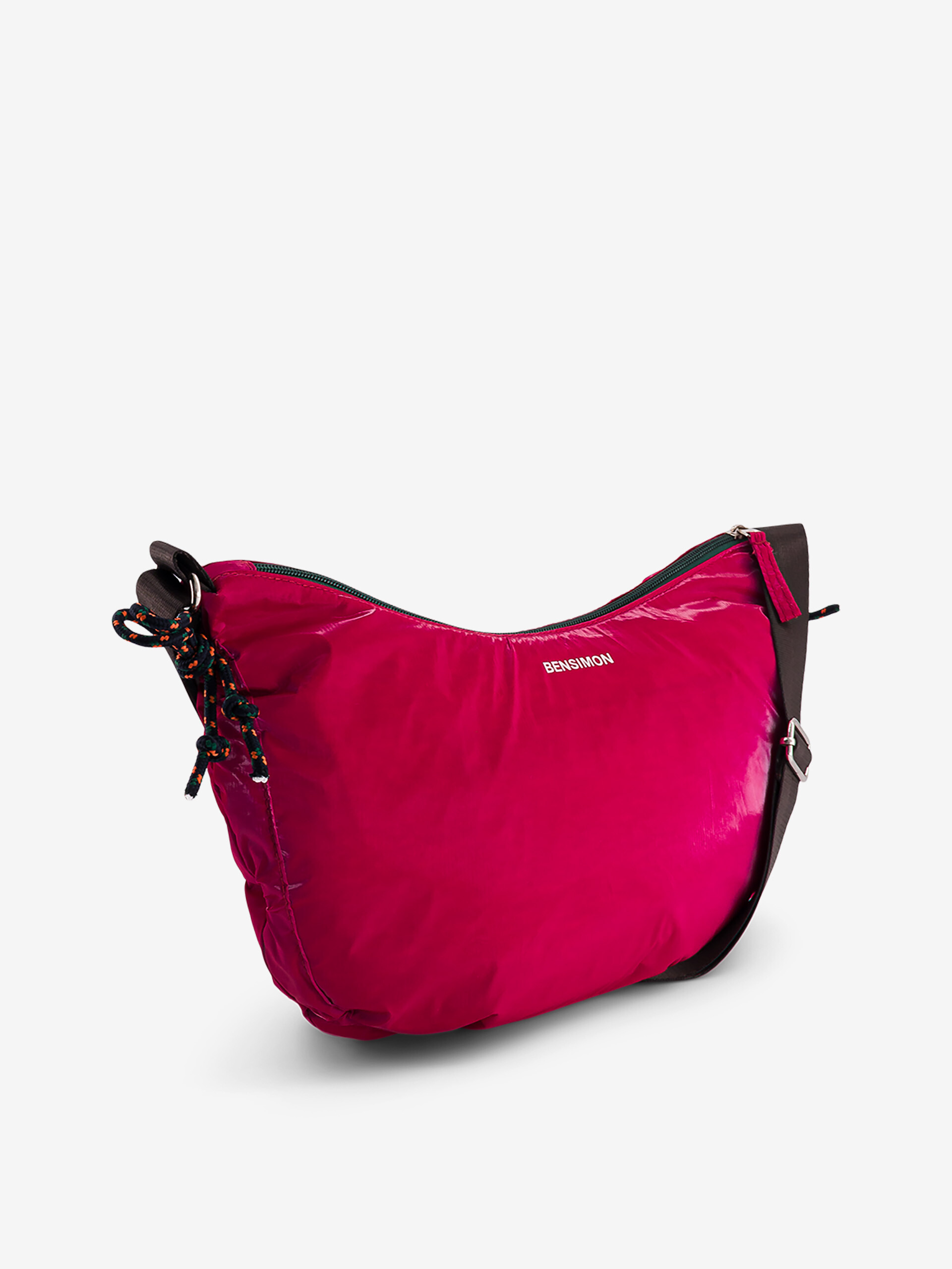 HALF MOON BAG  Fushia , Sacs & Bagages Bensimon