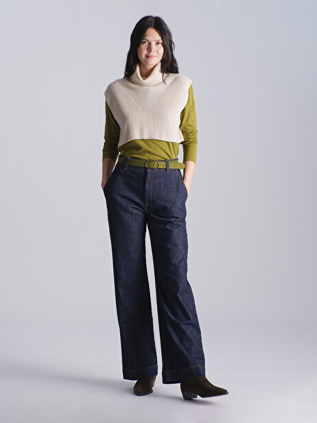 CEINTURE FINE  Kaki , Prêt-à-porter Bensimon