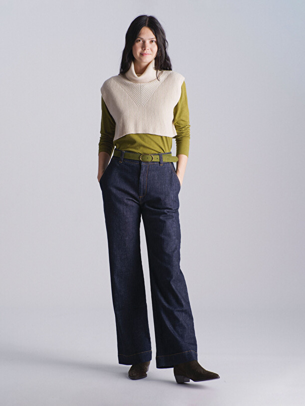 CEINTURE FINE  Kaki , Pr&ecirc;t-&agrave;-porter Bensimon