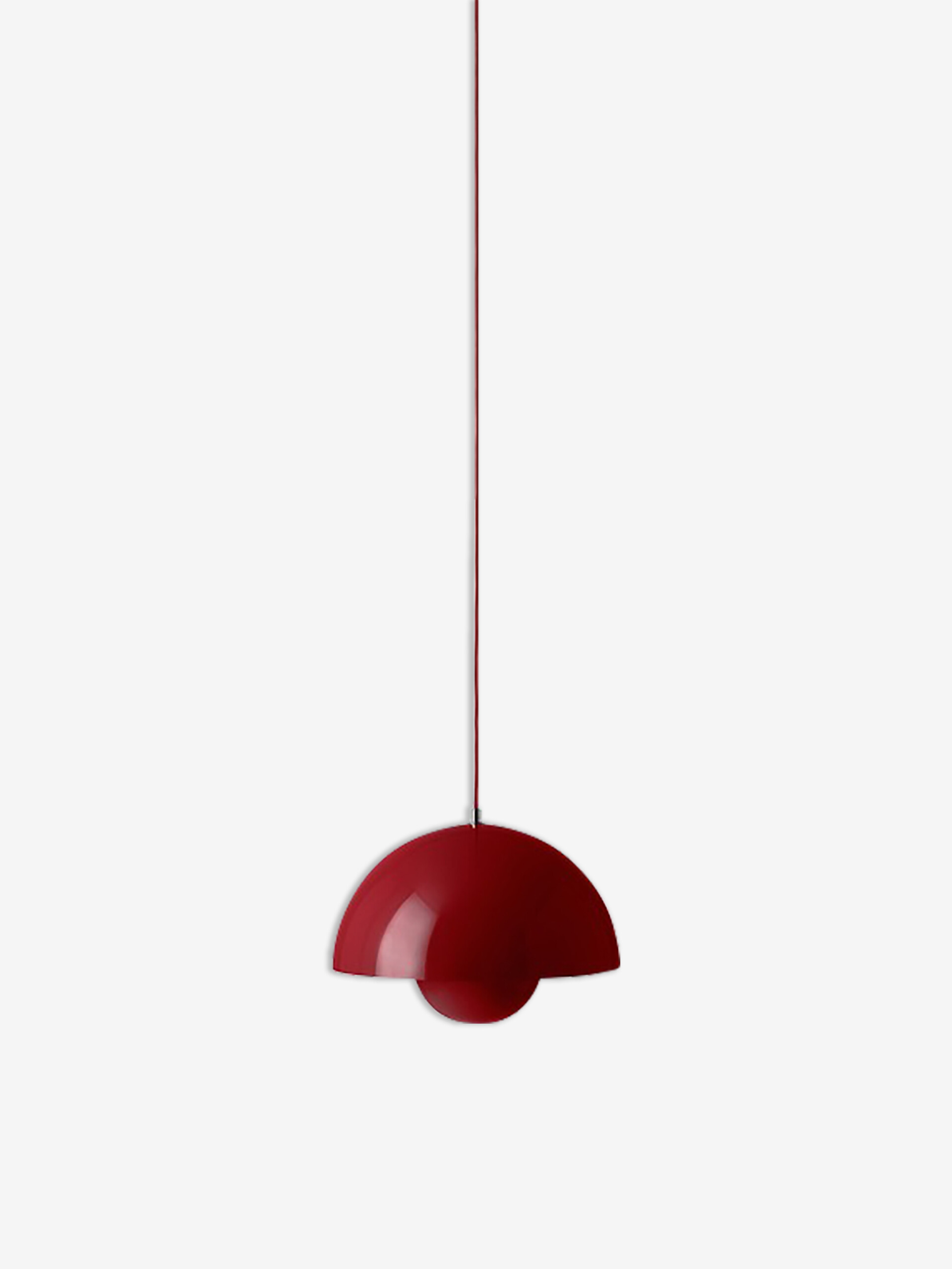 SUSPENSION FLOWERPOT VP7 ROUGE - &TRADITION Rouge , Maison Bensimon