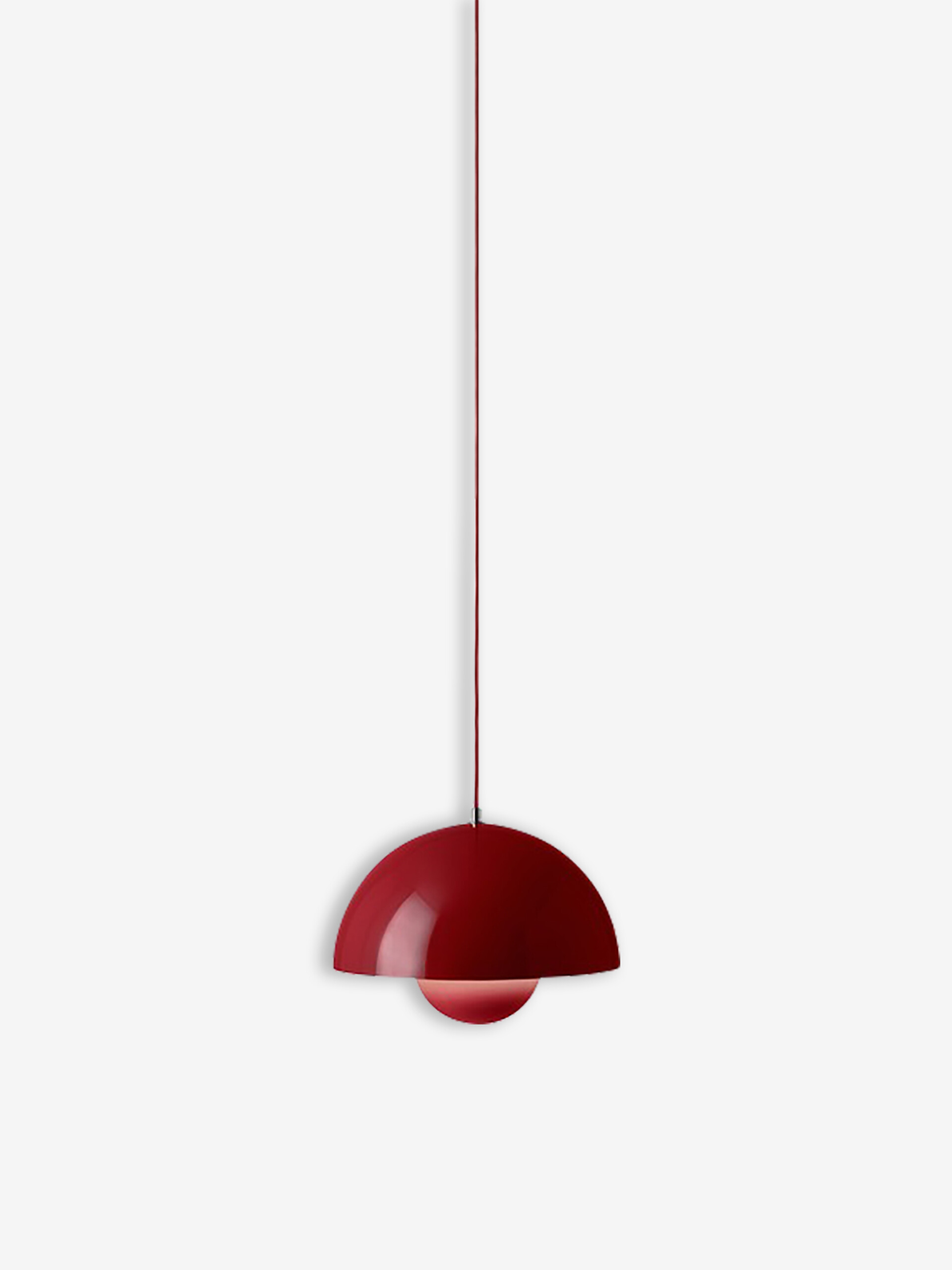 SUSPENSION FLOWERPOT VP7 ROUGE - &TRADITION Rouge , Maison Bensimon