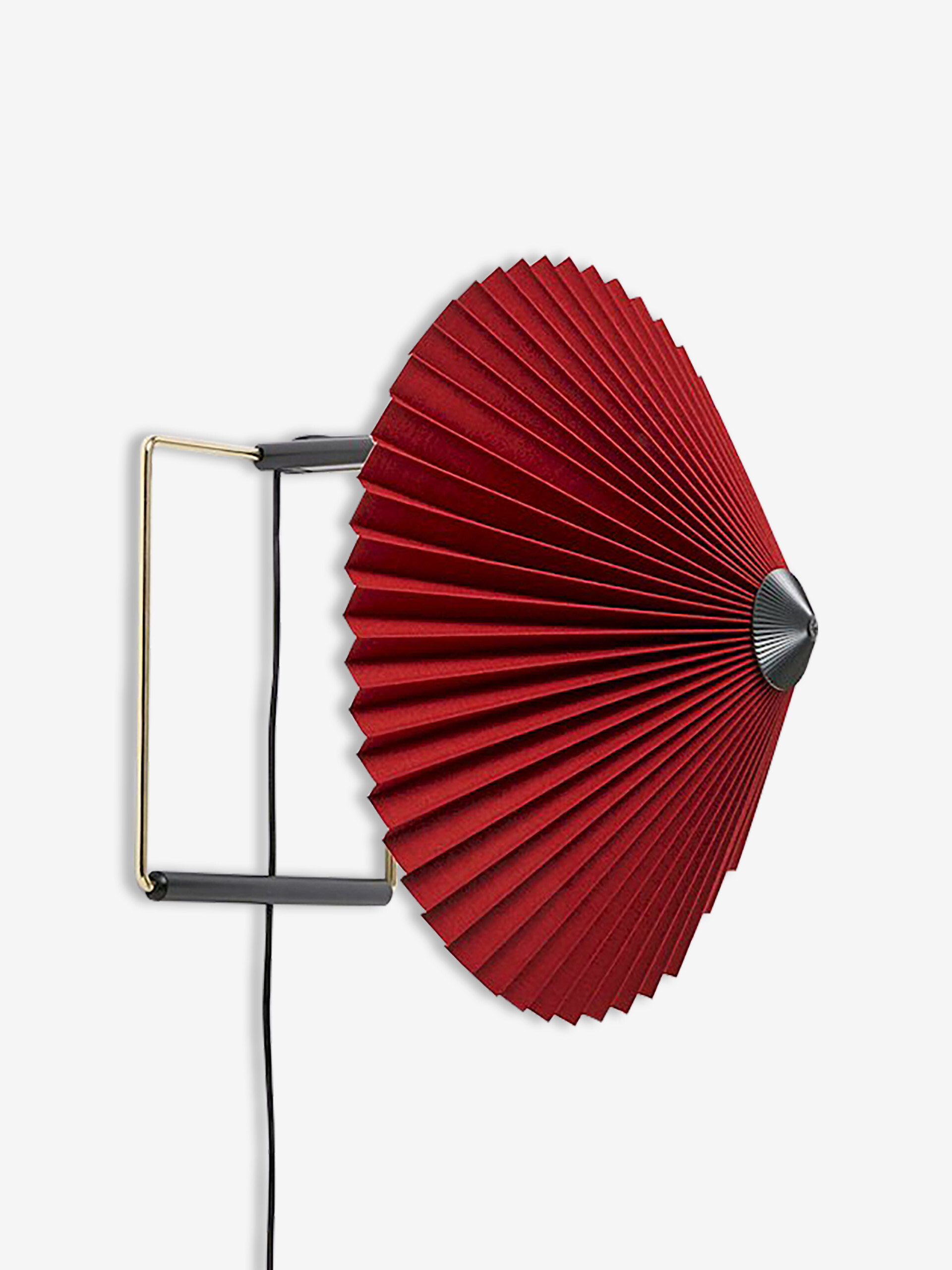 APPLIQUE MURALE MATIN XS COTON PLISSE ROUGE - HAY Rouge , Maison Bensimon