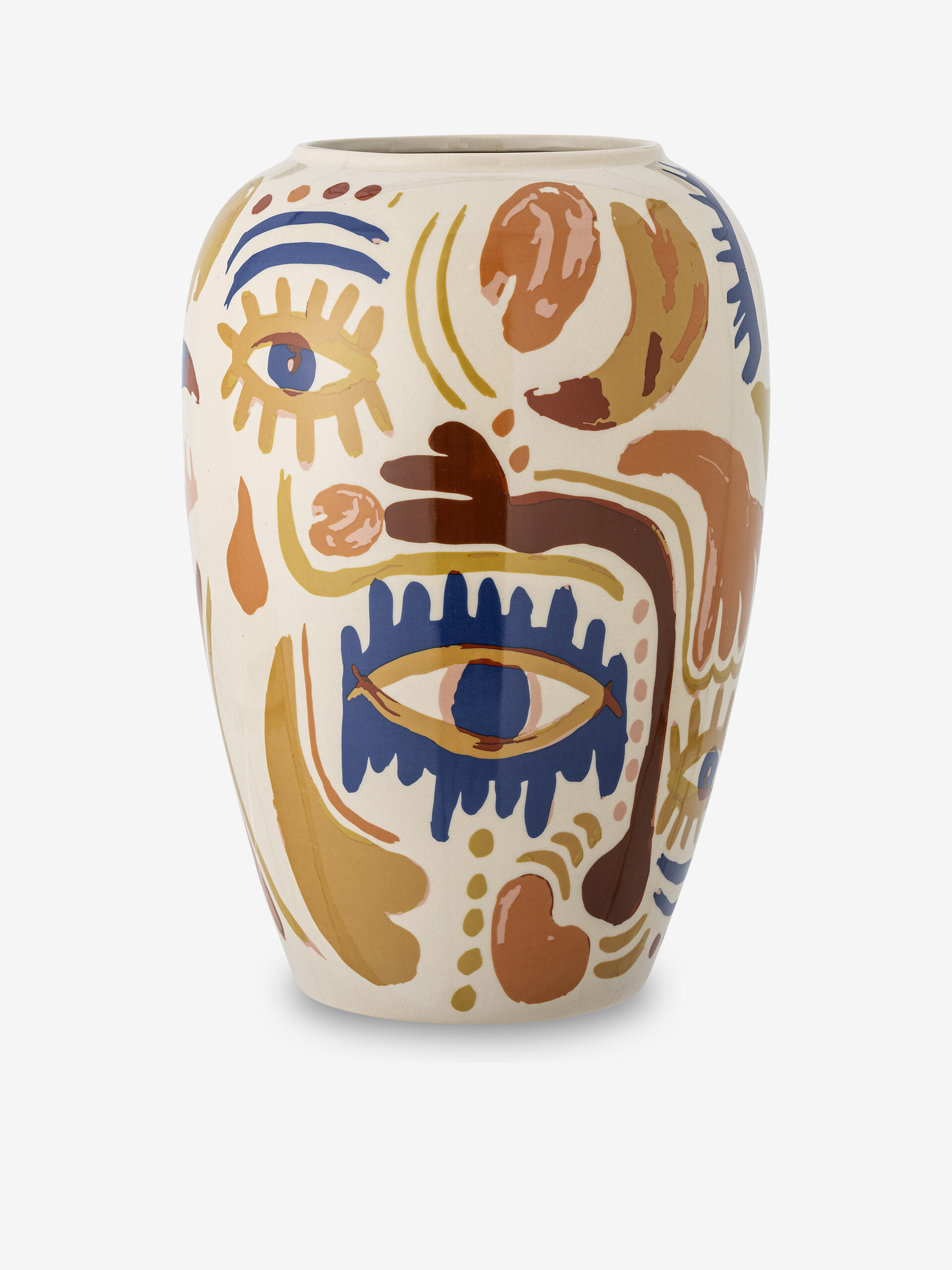 VASE HORUS GRES - BLOOMINGVILLE Bleu , Maison Bensimon
