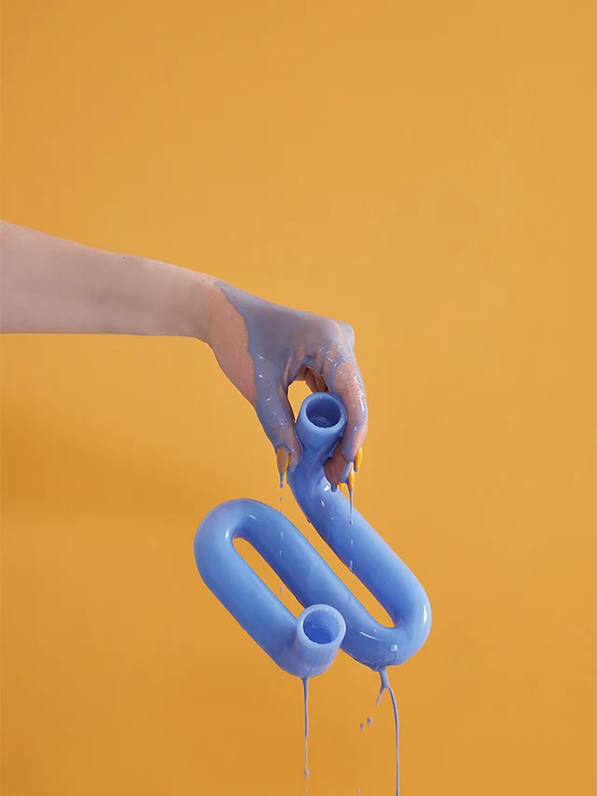 BOUGEOIR WAVE BLEU - STUDIO ABOUT Bleu , Maison Bensimon