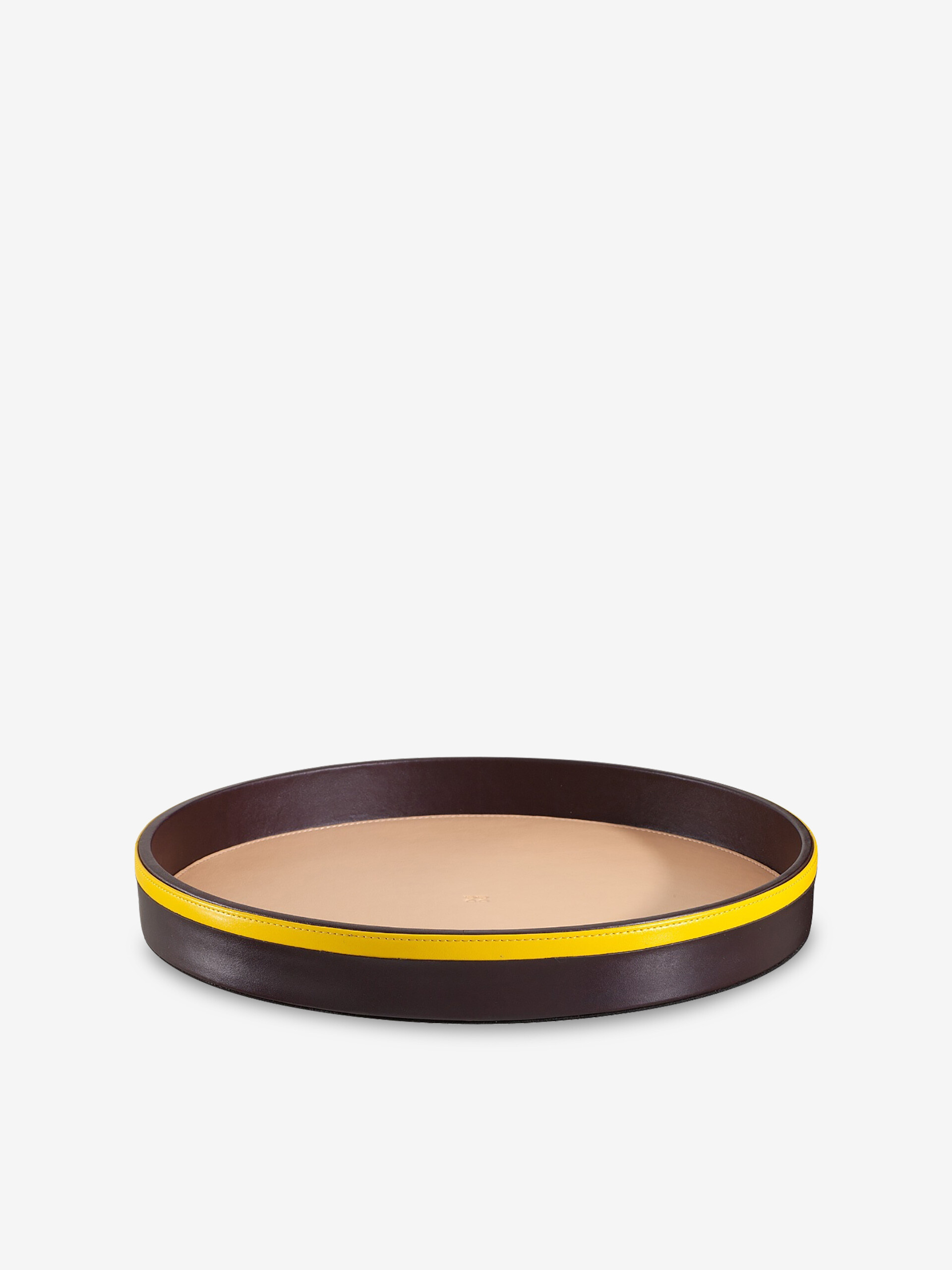 PLATEAU EN CUIR BEIGE - DAS GOODSHAUS Bordeaux , Maison Bensimon