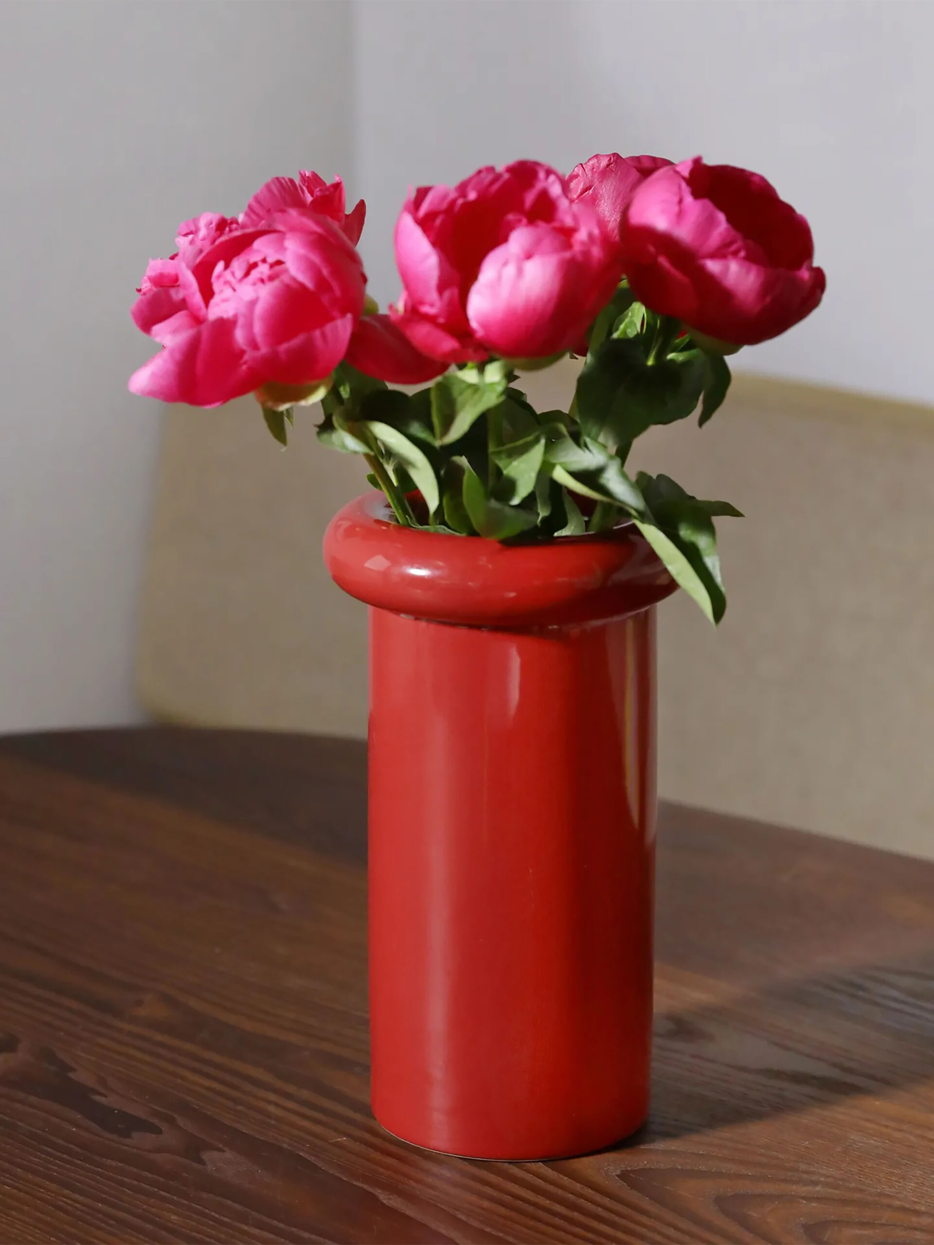 VASE TURBAN ROUGE - &KLEVERING Rouge , Maison Bensimon