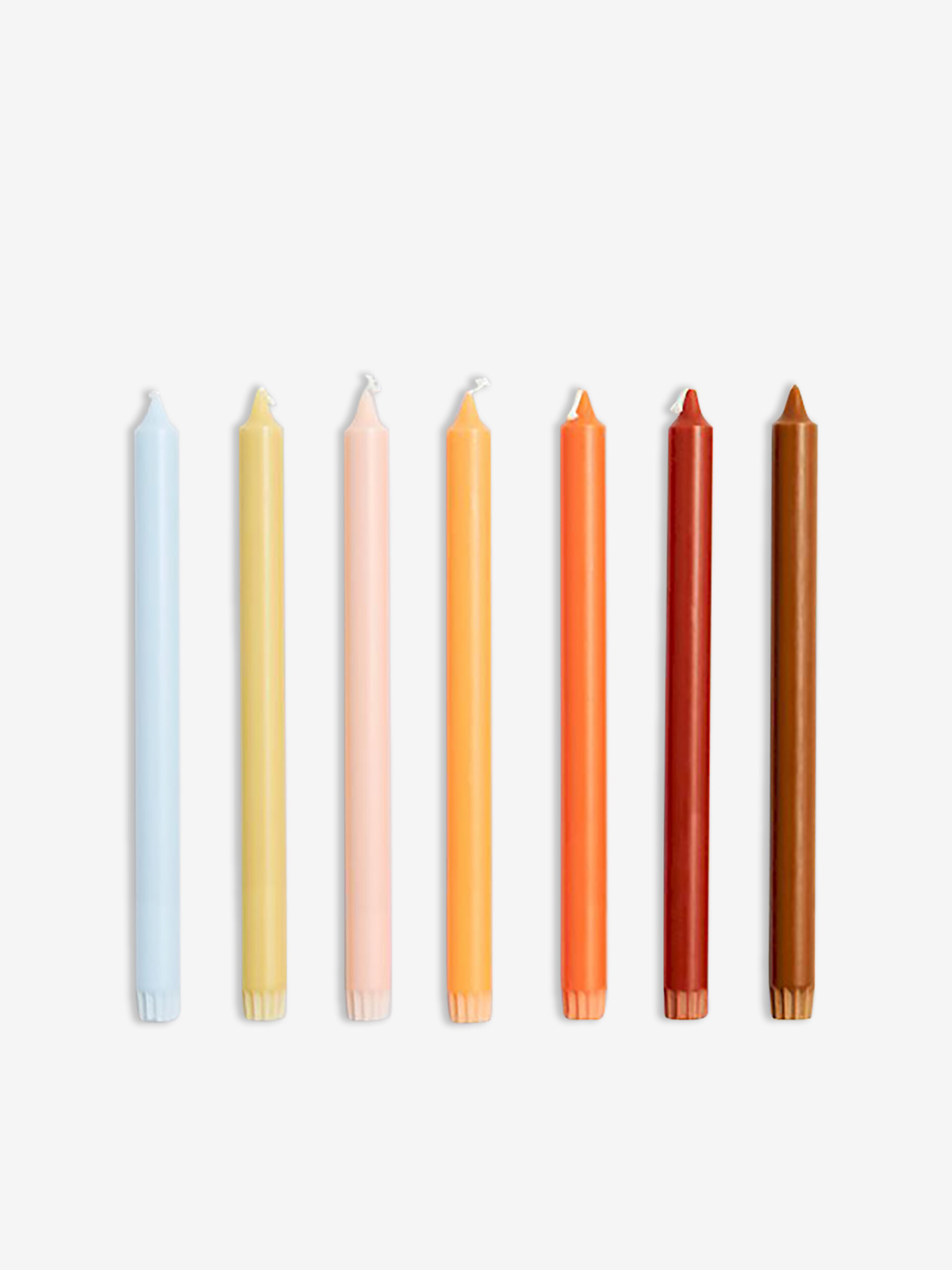 SET DE 7 BOUGIES RAINBOW - HAY Multicolore , Maison Bensimon