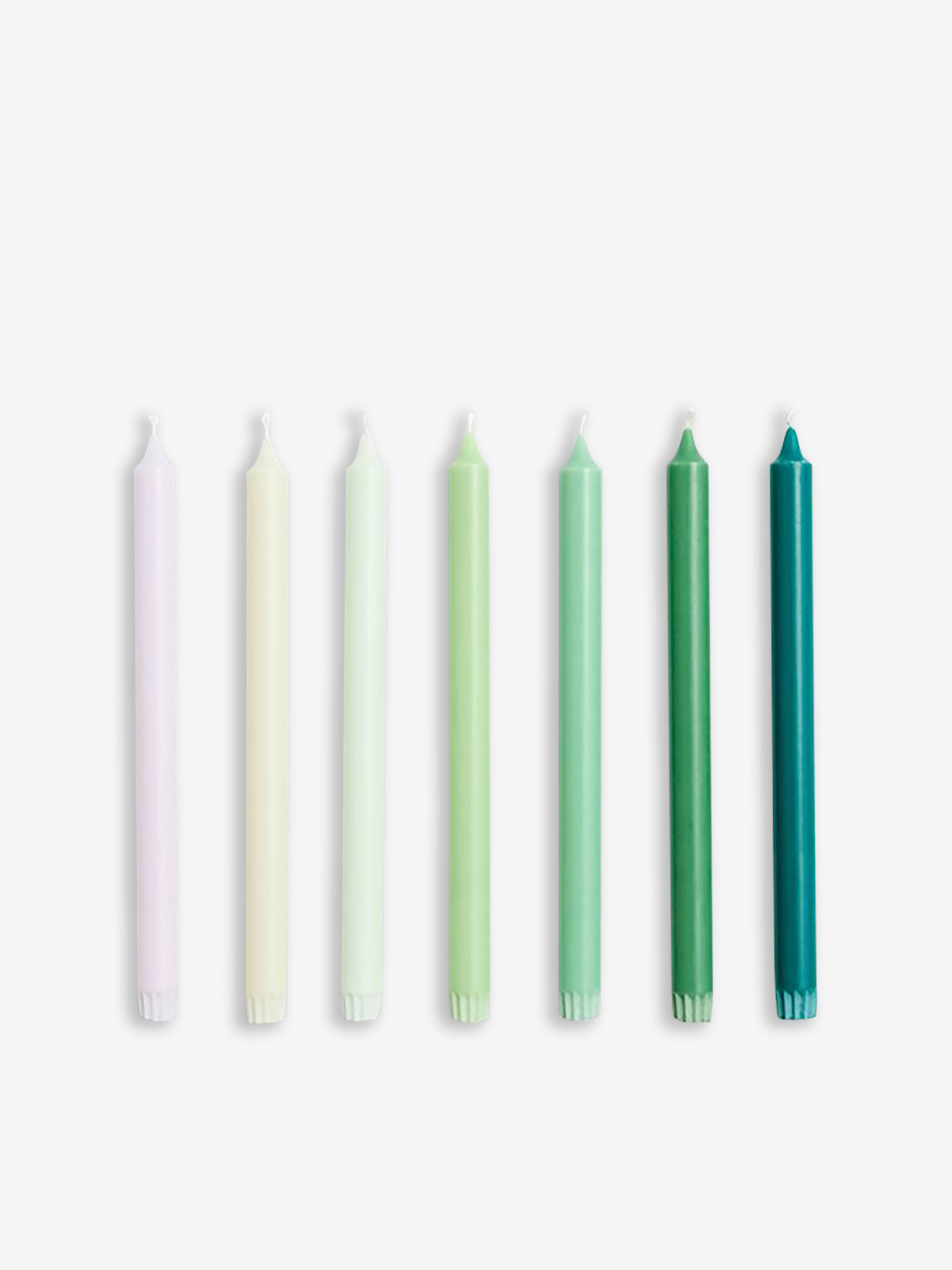 SET DE 7 BOUGIES VERT - HAY  Vert , Maison Bensimon