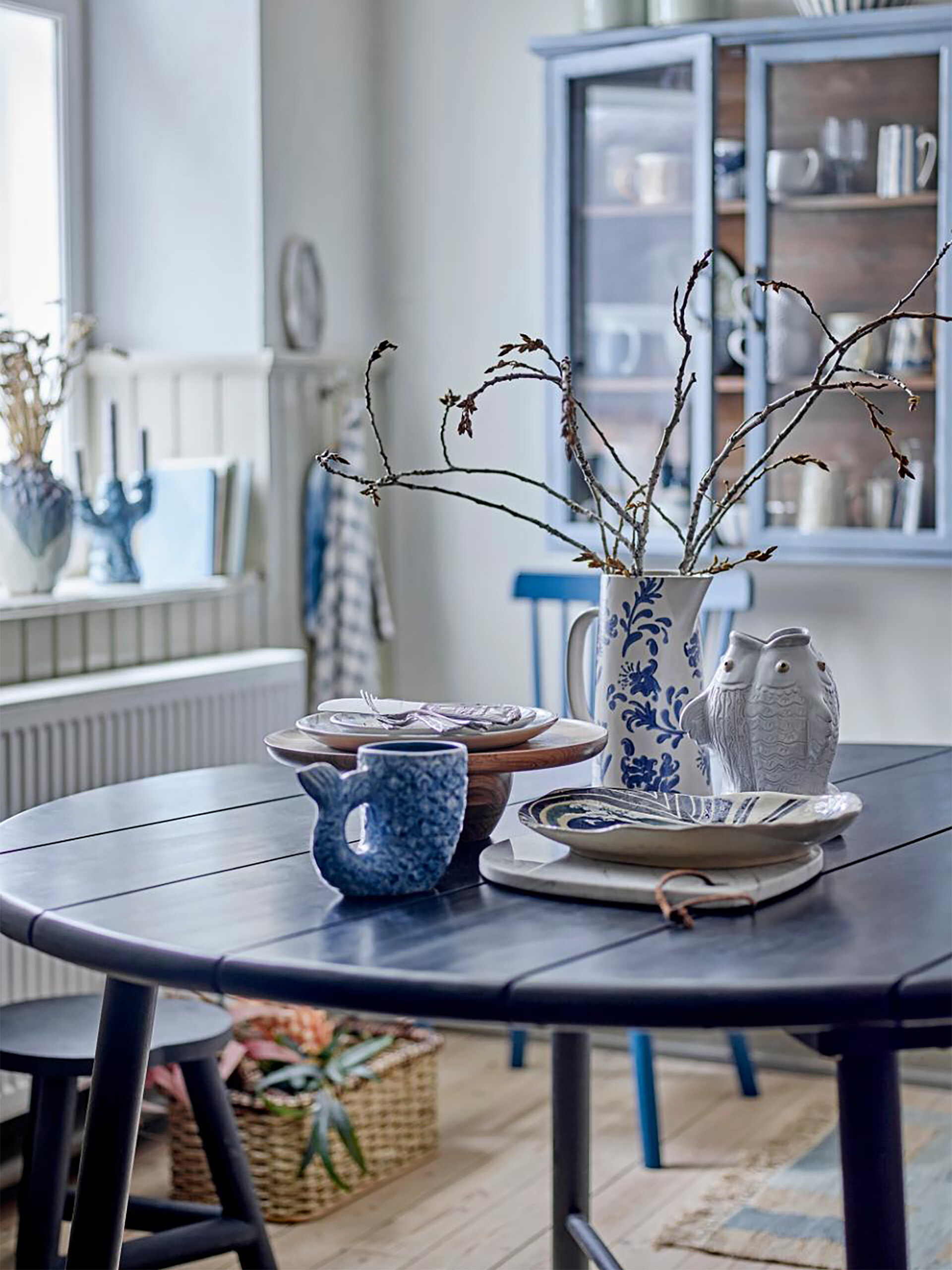 PLATEAU YAMATO GRES BLEU - BLOOMINGVILLE  Bleu , Maison Bensimon