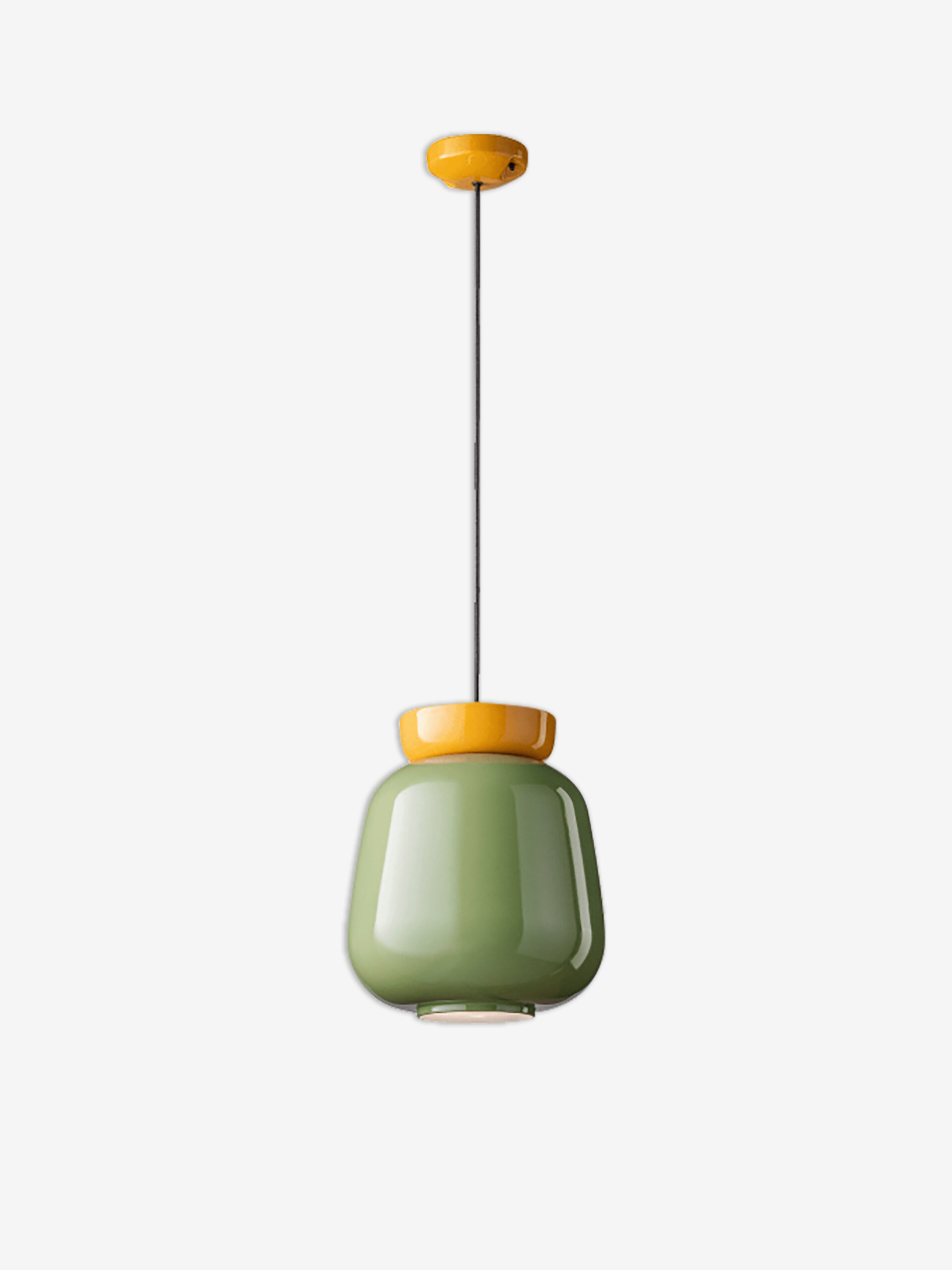 SUSPENSION CORCOVADO KAKI/CURRY - FERROLUCE Kaki , Maison Bensimon