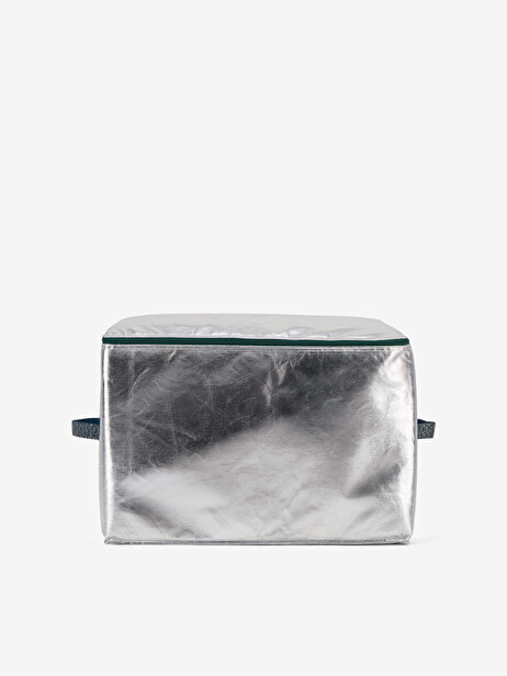 HOUSE CASE SHINY TWILL L  Silver , Maison Bensimon