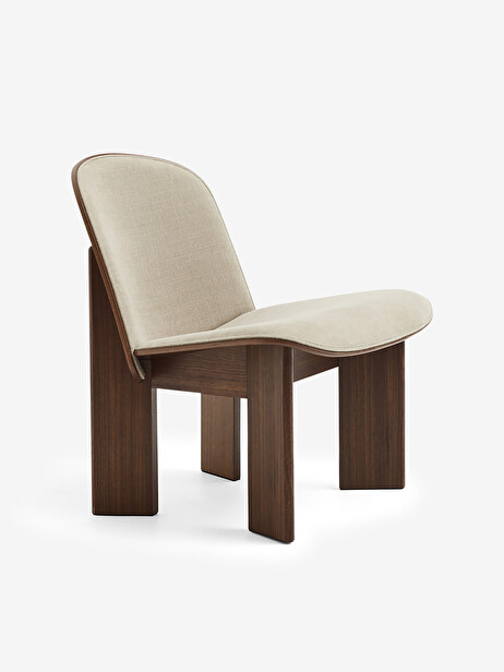 FAUTEUIL CHISEL NOYER ET COTON BLANC  Naturel , Maison Bensimon