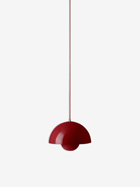 SUSPENSION FLOWERPOT VP7 ROUGE - &TRADITION  Rouge , Maison Bensimon